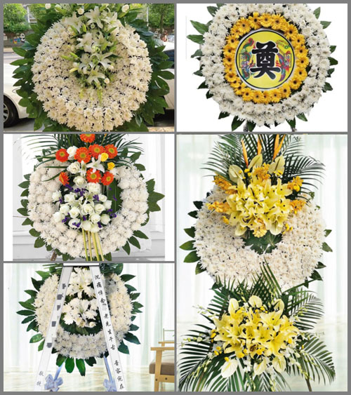 浙江省金华义乌市稠江街道高新社区花圈速递