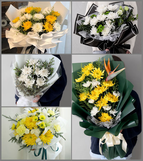 浙江省金华义乌市稠江街道高新社区白事花束代送